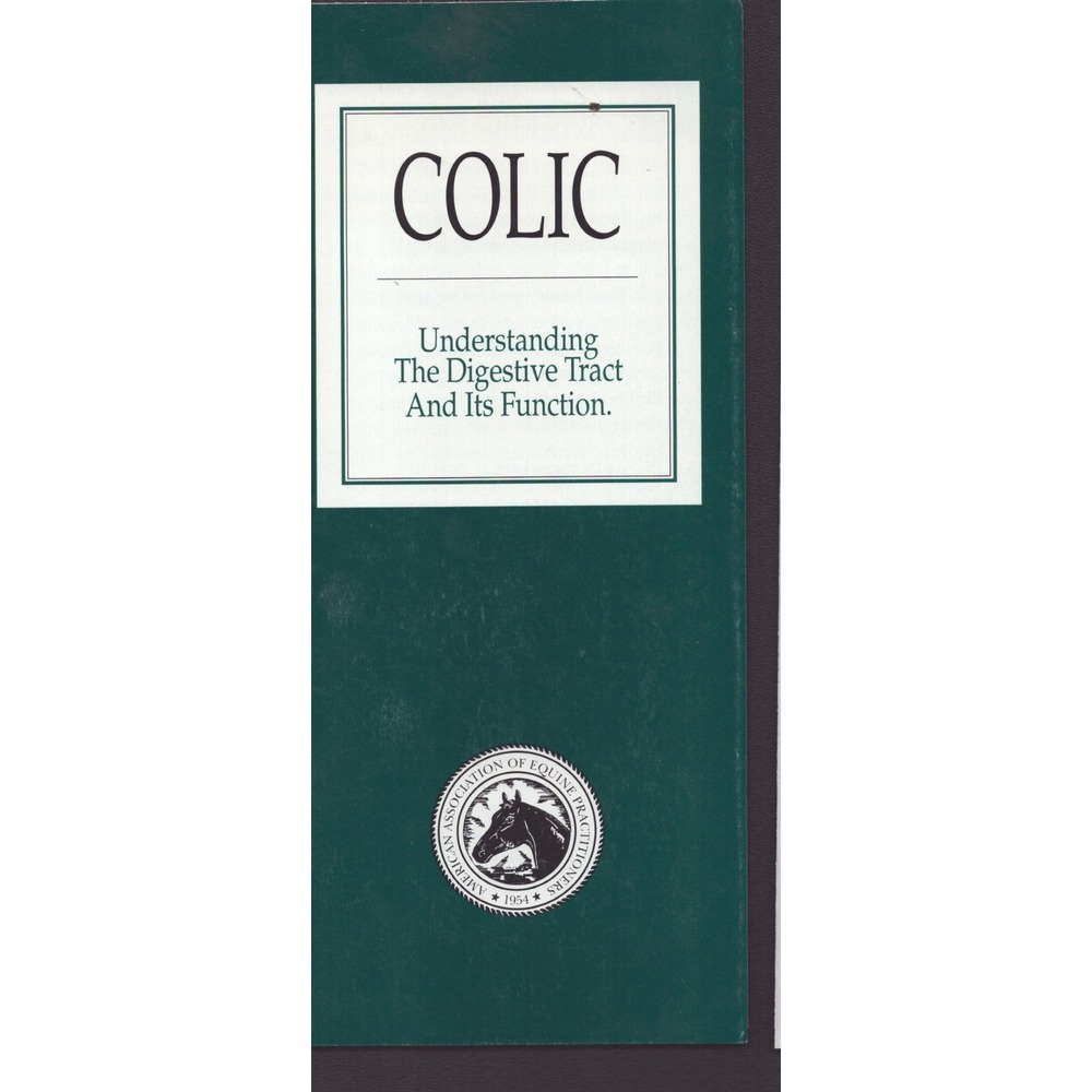1996 AAEP Bayer Colic Understanding The Equine Digestive Tract Brochure